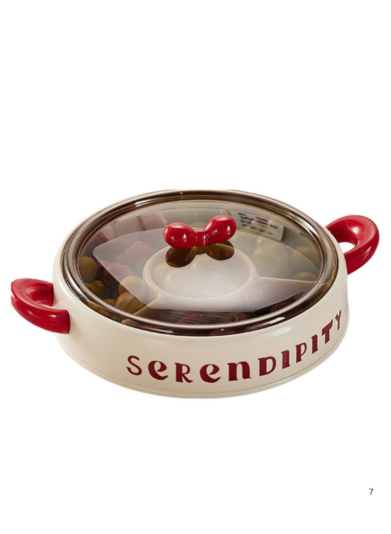 Acrylic Lid Snack Serving Tray - Image 1