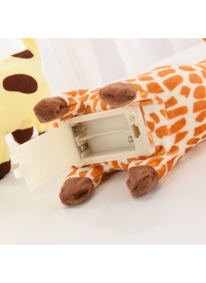 Plush Electric Simulation Giraffe Can Sing And Walk Electric Toy Pet Stall Night Market Hot Wholesale-Color:Music Giraffe [Orange]]  - Image 3