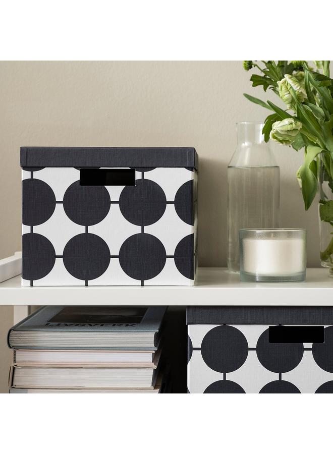 Green Tiger Storage Box With Lid, White Black/Dotted, 25X35X20 Cm - Image 2