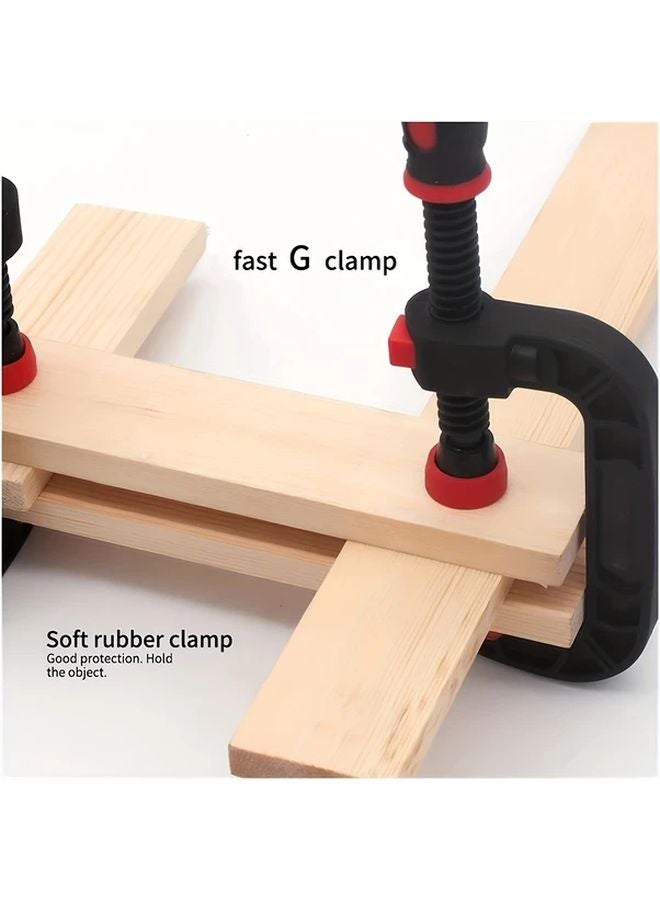 4pcs 7 Inch Steel F Bar Clamp Set Light Duty for Woodworking Metalworking DIY - Image 4