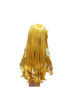 Aurora Princess Yellow Curly Cosplay Wig Princess Alora