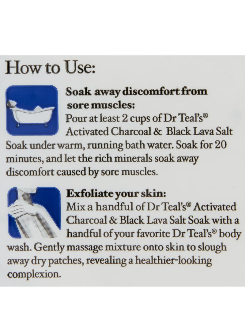 دكتور تيلز ملح الاستحمام إبسوم بالفحم المنشط، 1.36 كجم - Image 4