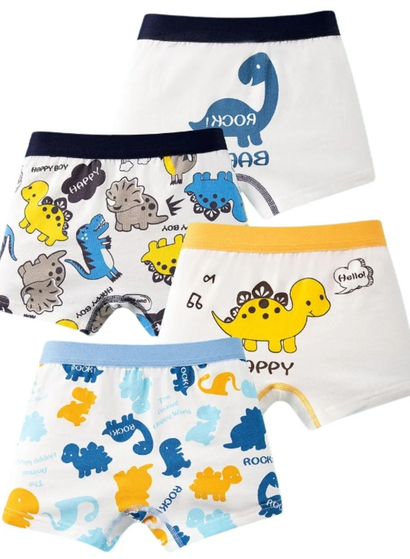 بيبي كلو Boys Dino Print Boxers Pack of 4
