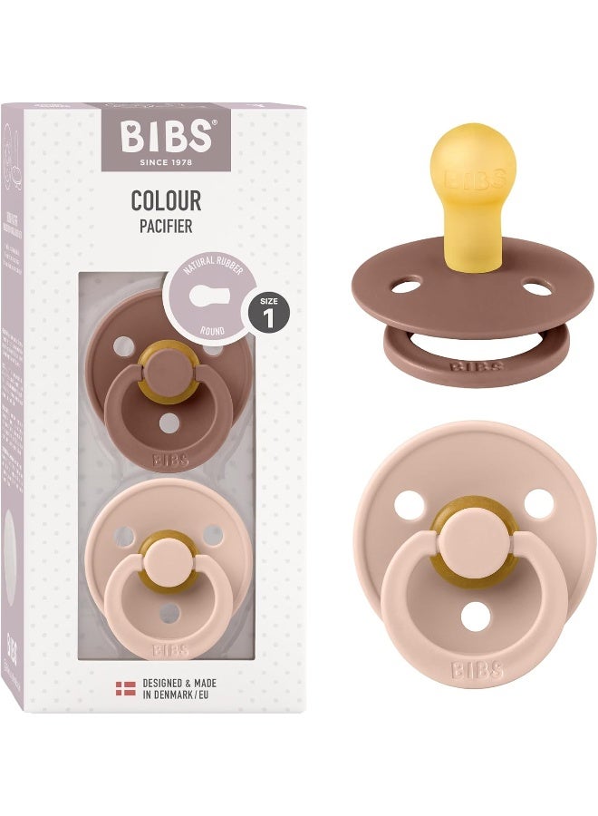 BIBS 2 Pieces Pacifier Size 1Baby 0 - 6M Woodchuck/Blush - Image 2
