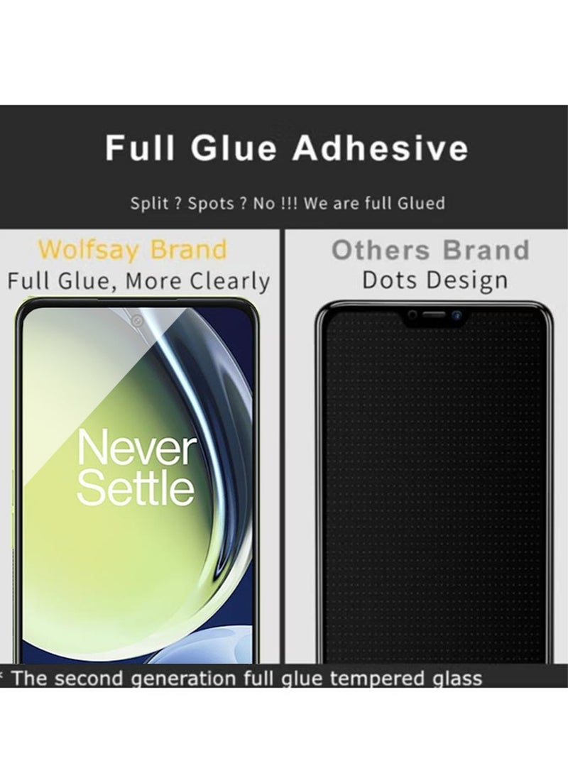 3 PCS Tempered Glass Screen Protector for OnePlus Nord CE 3 Lite, [9H Hardness] [Bubble Free] [Shatterproof][Anti Scratch ] Clear
