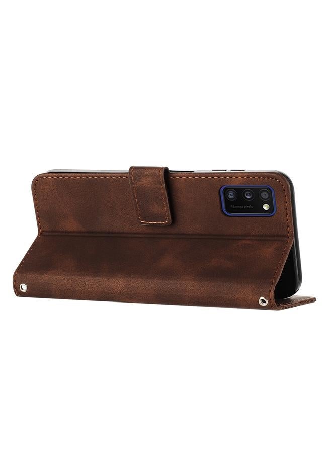 اس-توب جراب لهاتف Samsung Galaxy A41 جراب هاتف جلدي مثلث الشكل مع حبل طويل - Image 4