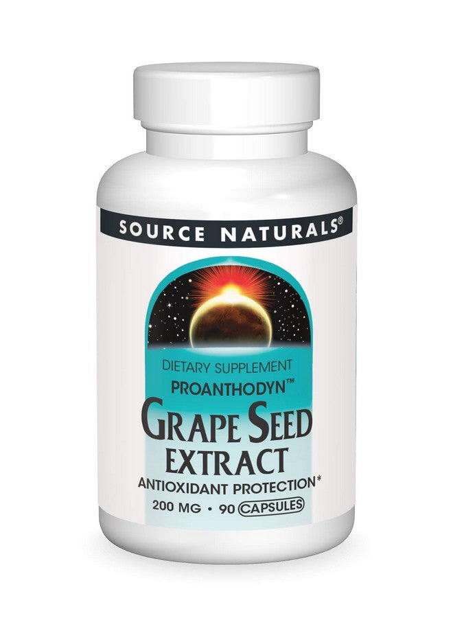 Source Naturals Proanthodyn Grape Seed Extract, Antioxidant Protection, Supports a Healthy Aging Brain*, 200 mg - 90 Capsules - Image 1