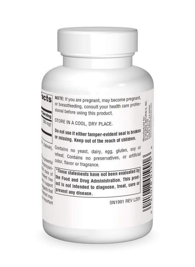 Source Naturals Proanthodyn Grape Seed Extract, Antioxidant Protection, Supports a Healthy Aging Brain*, 200 mg - 90 Capsules - Image 2