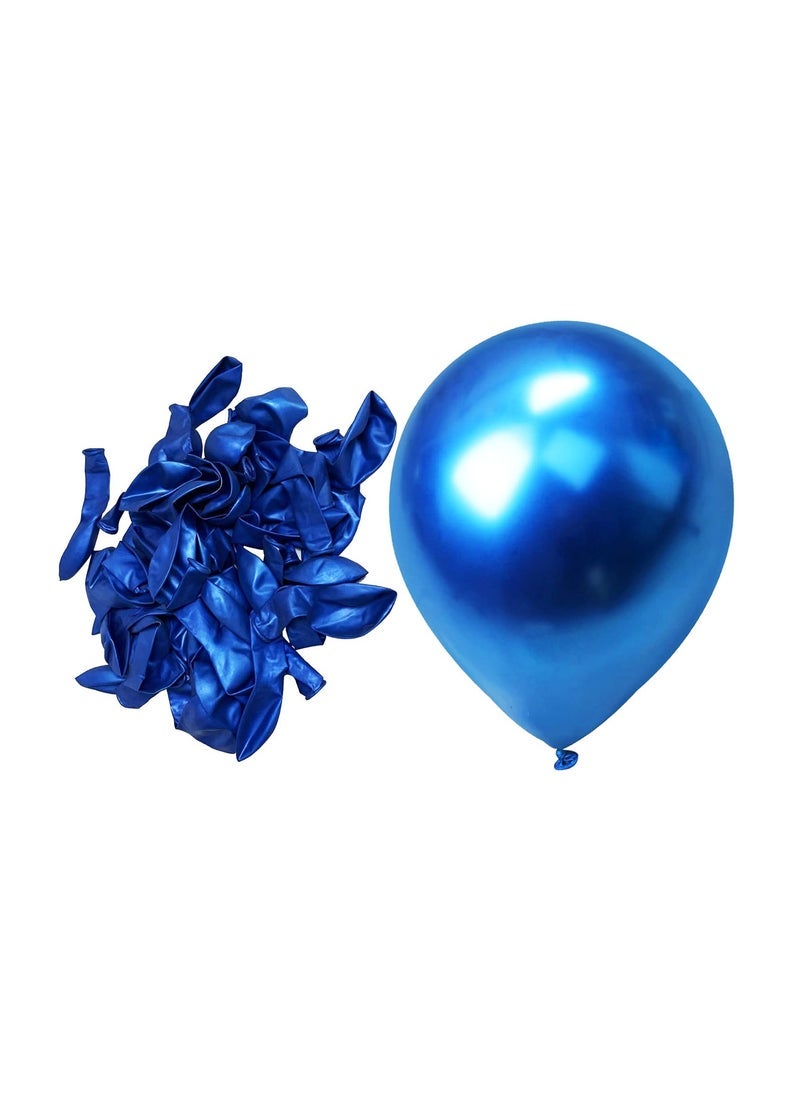 PARTY FUN Metallic Balloon 12 Inch Dark Blue Color 40 pcs - Image 3