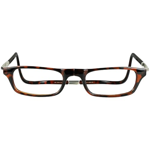 Clic Magnetic Reading Glasses (Expandable), Adjustable Temple Computer Readers, Original Expandable, (M-XL, Tortoise, 3.00 Magnification) - Image 2