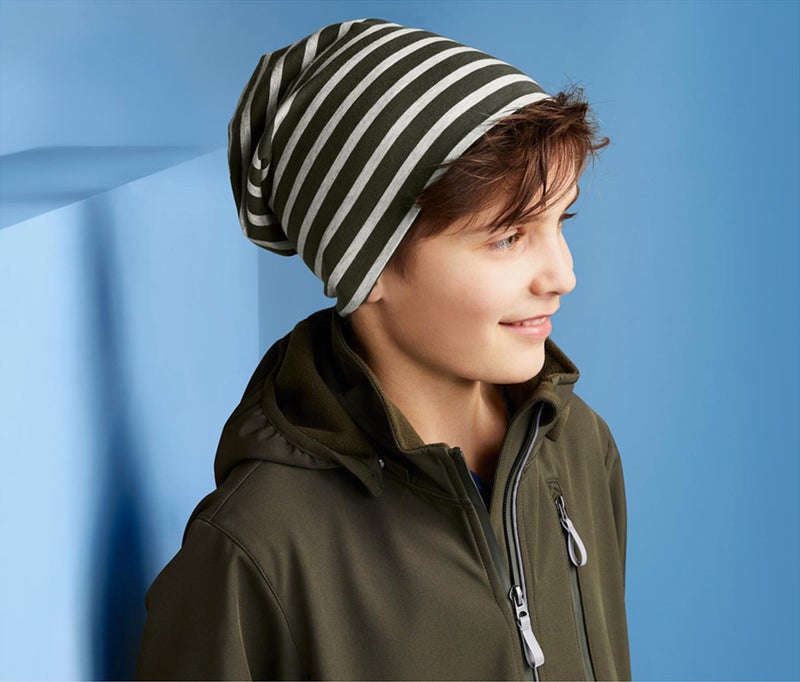 Tchibo Reversible Cap, Olive and Grey - Image 1