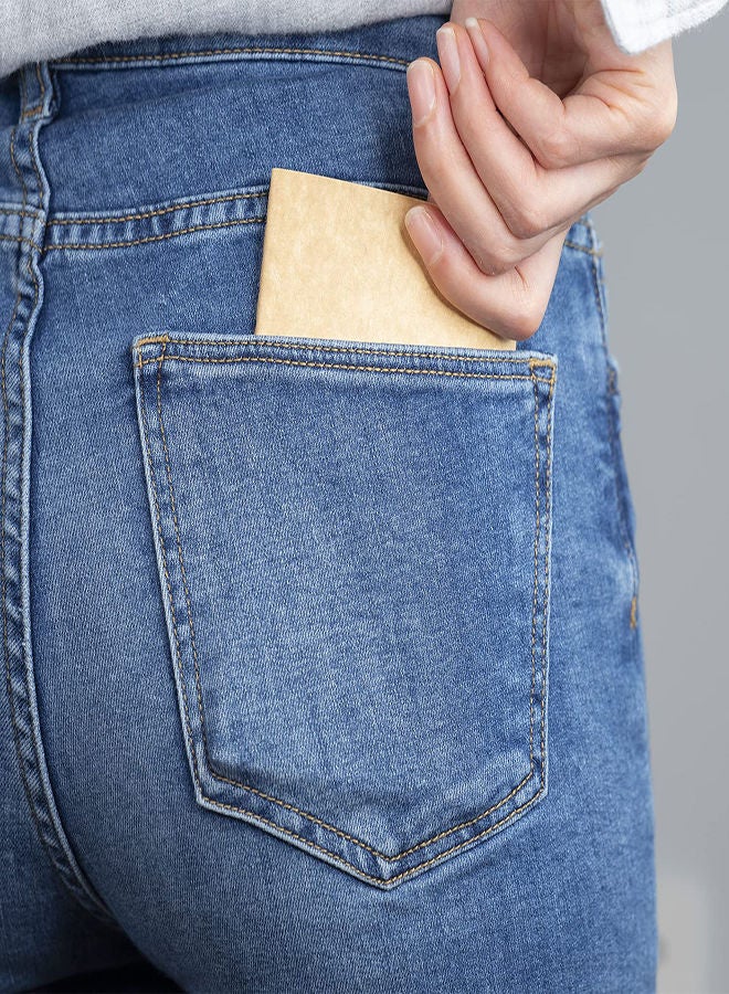 SYOSI Pocket Notebook 6 Pack Softcover Mini Notebooks 3.5" x 5.5" Kraft Brown Notebook Small Memo Notepad for Men Women Kids Traveler Author 30 Sheets60 Lined Pages College Student Homework Book - Image 2