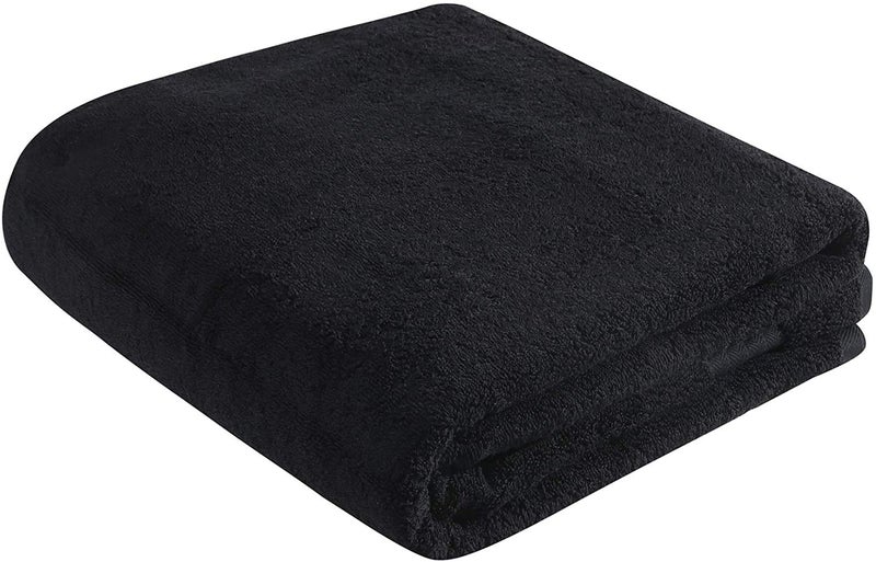 Welfic Feather Touch Highly Quik Absorbent Super Soft Organic Cotton Bath Towel Black - Image 2