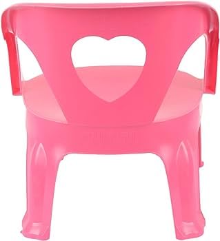 AADB International AADB Plastic Samruddhi Special Plastic Chair Modern Comfortable with Arm and Backrest for Study Play Chairs for Home Dining Room_ Pink Color Pack of 1 - Image 4