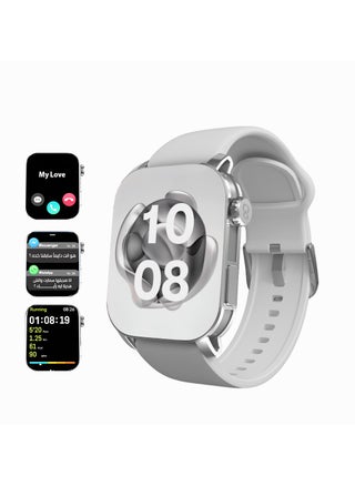 سمارت واتش X أبيكس – ساعة ذكية رياضية – شاشة AMOLED 2.01 إنش – مكالمات بلوتوث، مساعد ذكي – تتبع صحة ونبض القلب – 100+ وضع رياضي – مقاومة للمياه IP68 –  متوافقة مع Android وiOS - pzsku/ZECB9C101E9AB6F2E6E6DZ/45/1748444673/e855bf28-8401-4a0a-80f1-50dd81ac591a