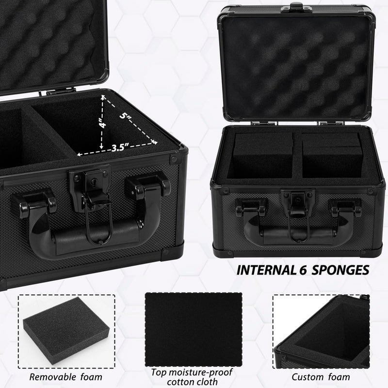 OUUTMEE Toploaders Storage Box for 3" x 4" 35pt Rigid Card, Top Loader Storage with 3 Partition Holds 150+ Toploaders, Magnetic Card Holders - Image 5