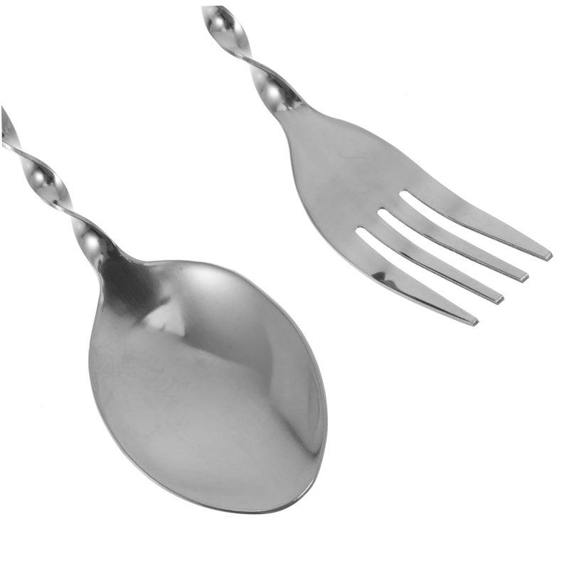 Weighted Adaptive Utensil Set Fork Spoon For Elderly With Double Portable Case - Image 4