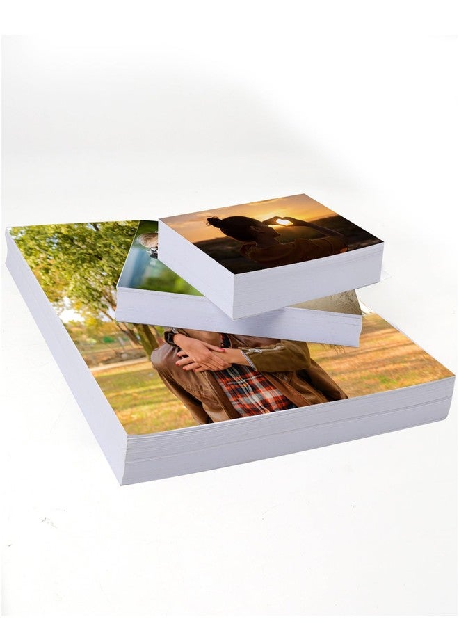 ZBEIVAN Glossy Photo Paper 4x6, 5x7, 8.5x11 inch, 150 Sheets, Inkjet Printer Paper for Dye Ink, 200 GSM (4x6, 5x7, 8.5x11 50 Sheets Each) - Image 3
