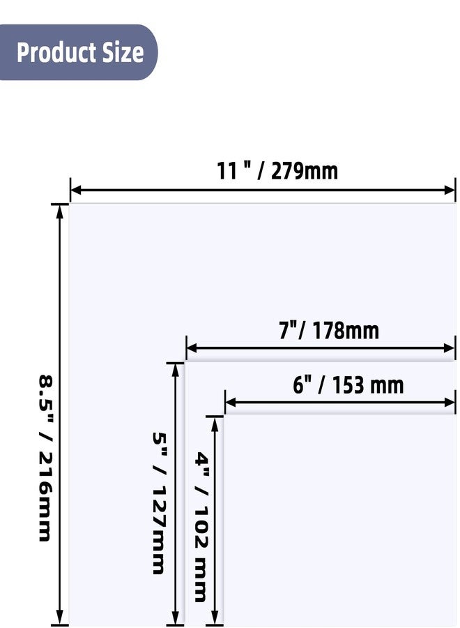 ZBEIVAN Glossy Photo Paper 4x6, 5x7, 8.5x11 inch, 150 Sheets, Inkjet Printer Paper for Dye Ink, 200 GSM (4x6, 5x7, 8.5x11 50 Sheets Each) - Image 2