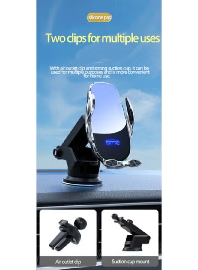 GULFLINK 2 in 1 Multifunction Wireless Fast Charger Car Air Vent Fast Charging Phone Stand Holder - Image 5