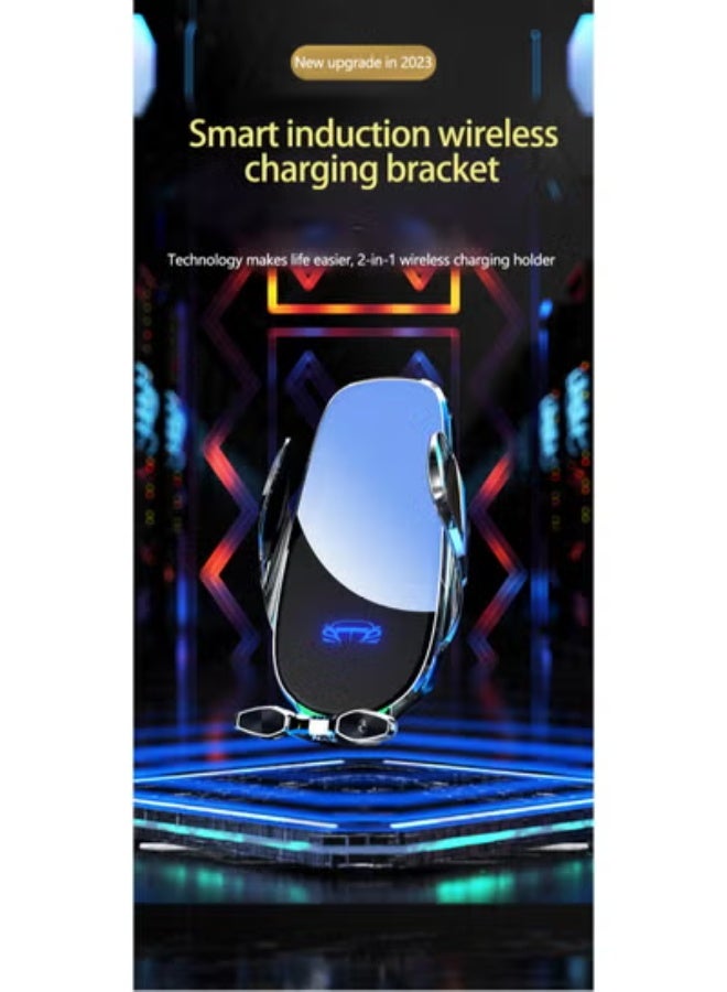 GULFLINK 2 in 1 Multifunction Wireless Fast Charger Car Air Vent Fast Charging Phone Stand Holder - Image 2