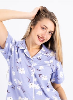 zecotex  Women's Classic Pajama Set | Soft Ribbed Cotton Sleepwear | Two-Piece Summer Loungewear | Comfortable Homewear for Women  - Image 5