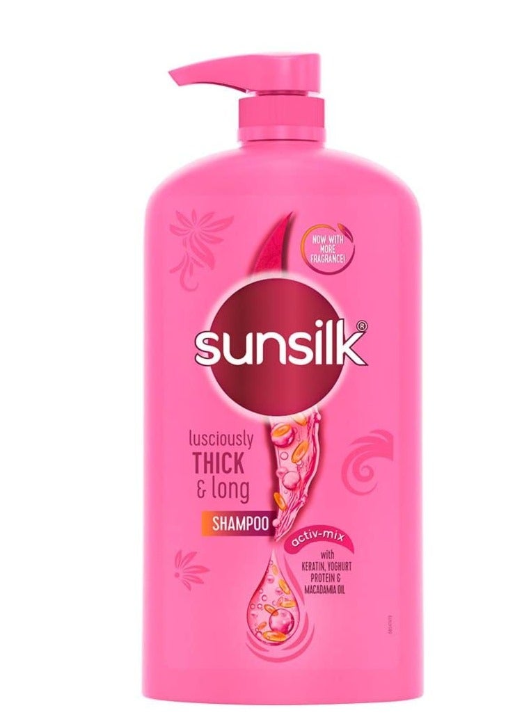 صانسيلك شامبو صانسيلك طويل وسميك للغاية 1 لتر وشامبو مكثف لشعر أكثر كثافة 180 مل - Image 2