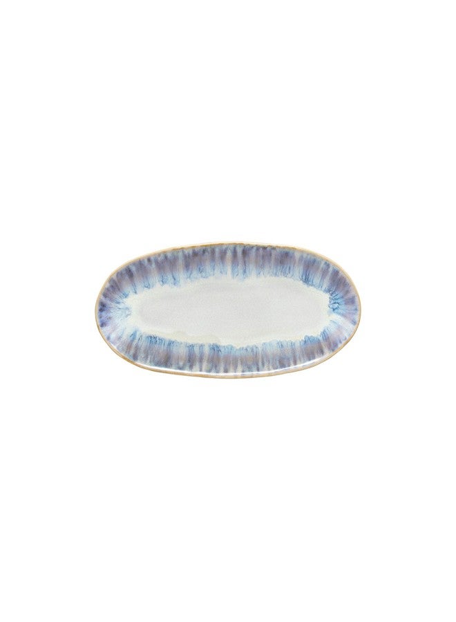 Costa Nova Ceramic Stoneware 10'' Oval Platter - Brisa Collection, Ria Blue | Microwave, Dishwasher, Oven & Freezer Safe Dinnerware | Food Safe Glazing | Restaurant Quality Serveware - Image 1