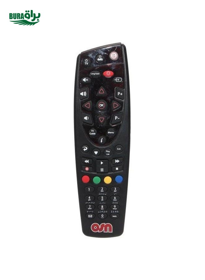 BURAQ جهاز تحكم عن بعد لجهاز استقبال OSN B415 أسود