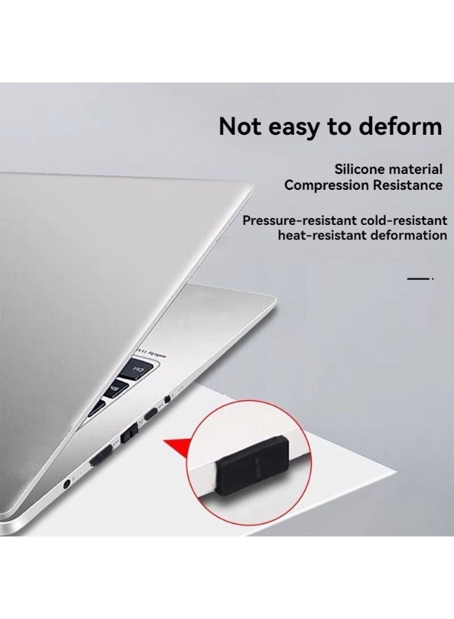 16 Pcs USB Port Cover, 10 Types Silicone Laptop Ports Cover Dust Plugs , USB Type-C Dust Stopper - Image 4