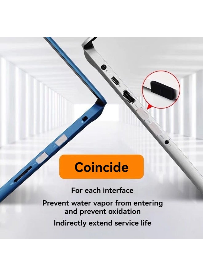 16 Pcs USB Port Cover, 10 Types Silicone Laptop Ports Cover Dust Plugs , USB Type-C Dust Stopper - Image 5