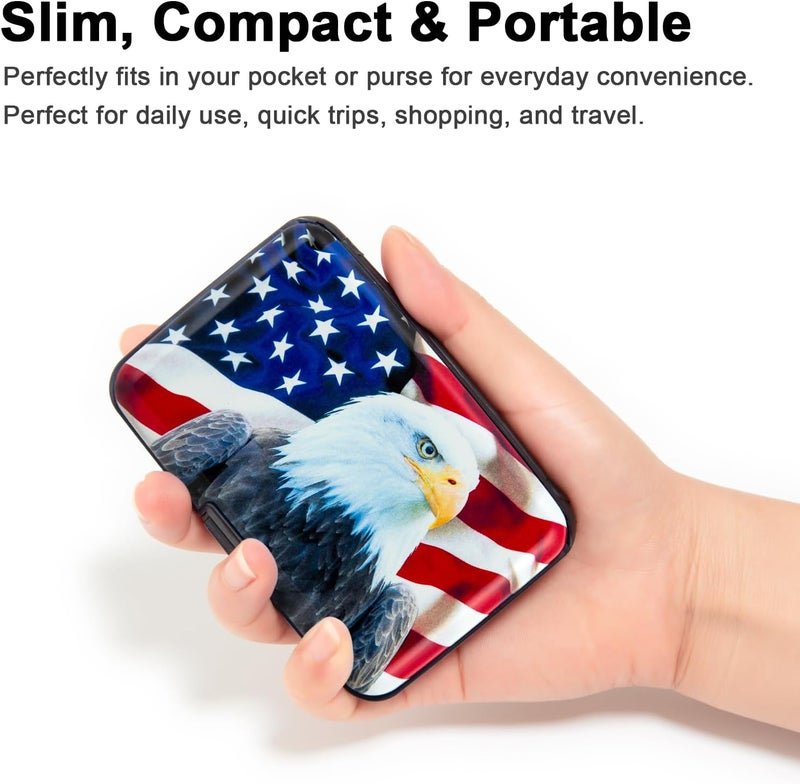 Kaabao Credit Card Holder Small RFID Blocking Wallet Business Metal Slim Mini Aluminum Hard Case for Women Men - Image 4