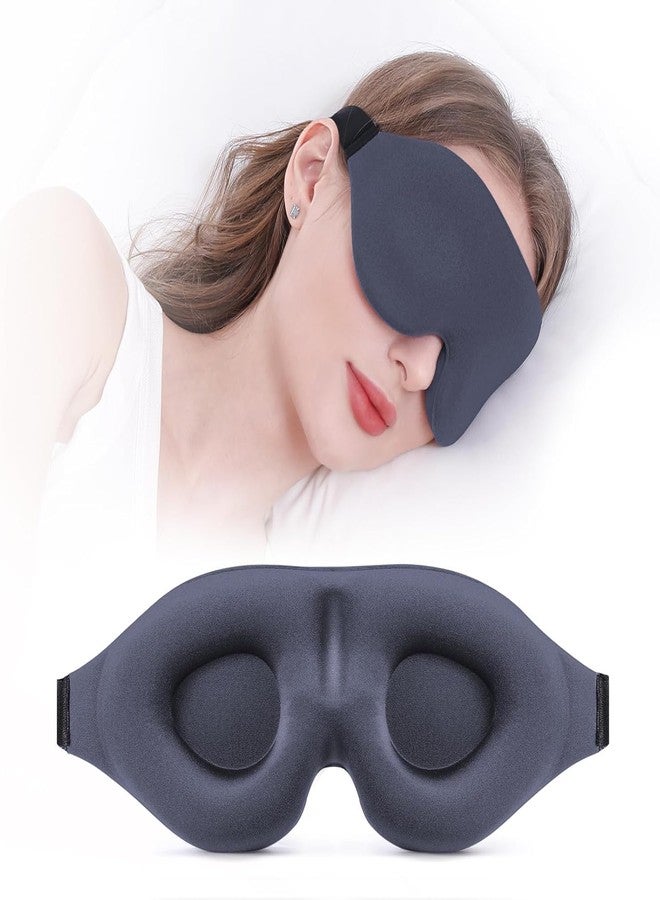 TROVEXX Sleep Mask for Side Sleeper, Light Blocking Sleeping Eye Mask for Women Men, 3D Contoured Cup Night Blindfold, Luxury Eye Cover Eyeshade with Adjustable Strap for Travel, Nap - Image 1