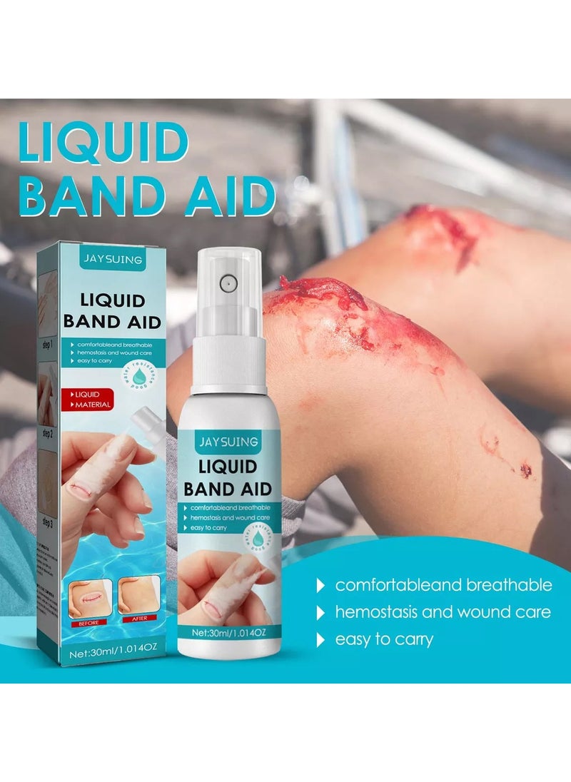 Jaysuing - Liquid Bandage Transparent,Waterproof Liquid Bandage,Spray Liquid Skin Bandage,Wound Stick Protective Film Liquid,Wound Gel Liquid,Transparent Wound Spray,Liquid Bandage Spray,30ML,1PC - Image 1
