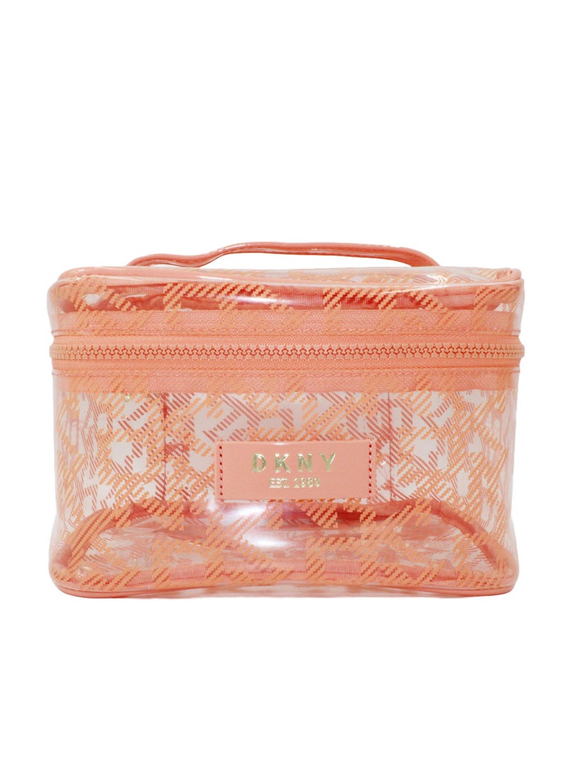 دكني حقيبة مستحضرات التجميل لوسيد دريم ترين من دي كيه إن واي، حقيبة مكياج للسفر صغيرة، حقيبة تخزين صغيرة خفيفة الوزن لمستحضرات التجميل، حقيبة مكياج صغيرة، حقيبة أدوات الزينة للسفر - Image 1