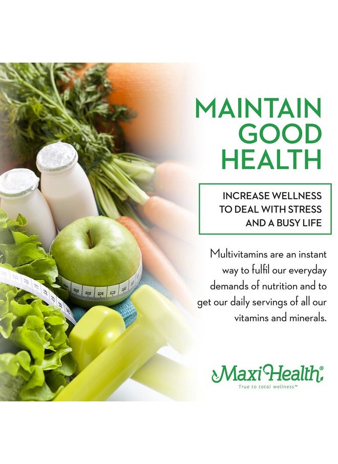 Maxi Health Women Daily Multivitamin Once Daily Biotin Vitamins A B C D E Calcium Zinc Lutein Magnesium Folic Acid Nongmo Gluten Free & Dairy Free Kosher 90 Caps  - Image 4