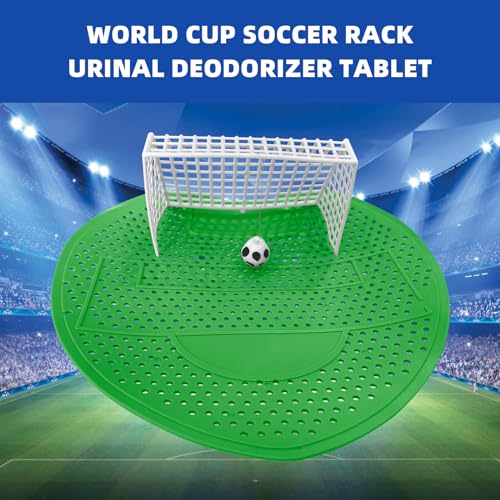 LJZP 6 Pack Urinal Screen Deodorizer, Urinal Cakes Soccer Shoot with Gloves, Urinal Screen Mat Lemon Fragrance Urinal Pads for Toilet, Bathroom, Offices, Schools, Hotels - Image 5