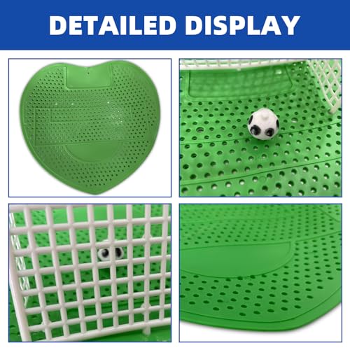 LJZP 6 Pack Urinal Screen Deodorizer, Urinal Cakes Soccer Shoot with Gloves, Urinal Screen Mat Lemon Fragrance Urinal Pads for Toilet, Bathroom, Offices, Schools, Hotels - Image 4
