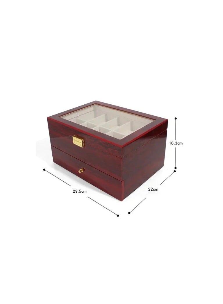 Wooden Watch Box Organizer 2 Layers -20 Slot - Image 5