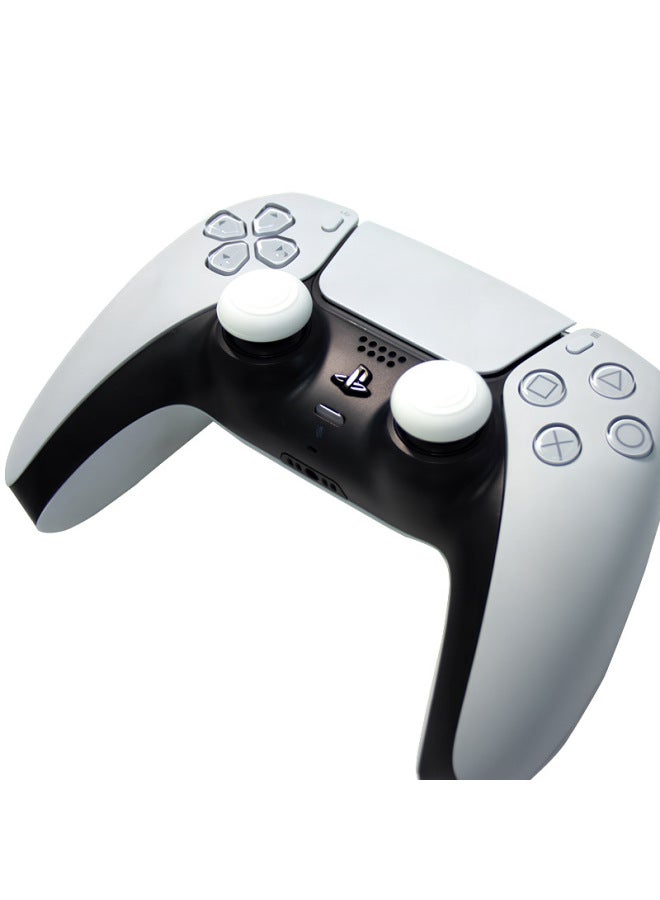 Rocker Cap Monochrome Three Ring Handle Rocker Protection Cap Suitable For XBOX Handle PS5PS4 Handle Silicone Non-slip-Product Color:Black  - Image 2