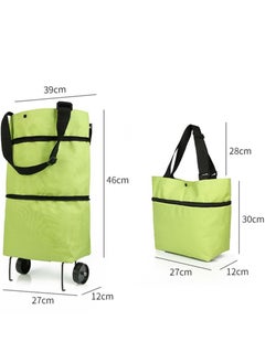 Toshionics Collapsible Reusable Foldable Trolley Grocery Shopping Tote Bag  - Image 3