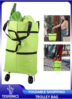 Toshionics Collapsible Reusable Foldable Trolley Grocery Shopping Tote Bag  - Image 1