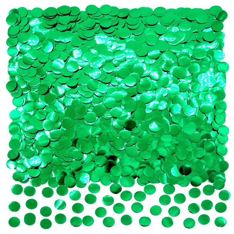 Green Foil Metallic Round Table Confetti Decor  Summer Tropical Jungle Safari Baby Shower Birthday Party Mylar Scatter Confetti Decorations 60g