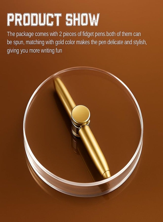 HEBEZON Fidget Pen | Spinning Ballpen | Multi-Functional Ballpoint | Unique Office & School Desk Toy | Smooth Writing Pen with Fidget Spinner Function for Relaxation & Concentration (5) - Image 2