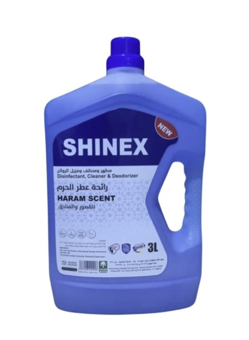 Shinex مطهر ومنظف ومعطر برائحة الحرم، 3 لتر