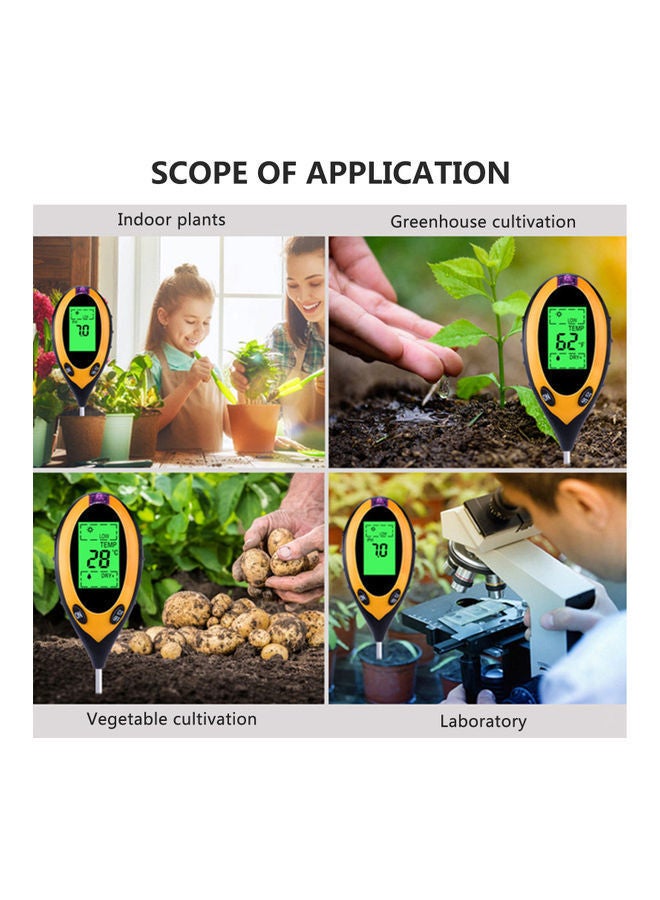 نيبمينينت كاشف محتوى مغذيات التربة 4 في 1 متعدد الألوان 33 x 3 7سم - Image 5