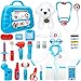 Meland Toy Doctor Kit for Kids Pretend Play Doctor Set with Carrying Case Stethoscope Toy Dress Up Costume Doctor Play Set for Kids Toddlers Ages 3 4 5 6 Year Old for Role Play Gift - Image 3