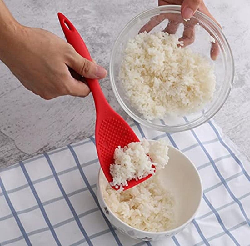 TASKHOUSE Rice Serving Spoon Long Handle, Comfortable Grip Ideal for Rice, Gravy Shovel (Rice Spoon-A) - Image 4