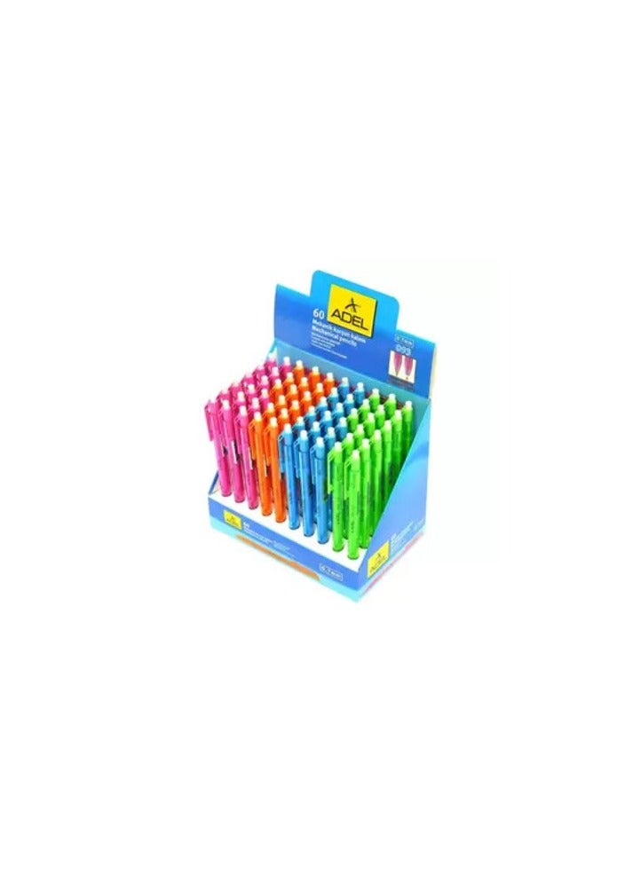 عادل قلم رصاص ميكانيكي 0.7 ملم، 93، علبة 60 قطعة - ALMP4012093000