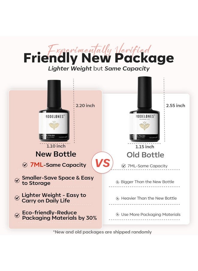 Modelones Nude Gel Nail Polish Set -6 Colors Neutral Milky White Pink Brown Gel Polish Kit Skin Tones Soak Off Gel Nail Kit Manicure DIY at Home Nail Art Salon Gift - Image 5